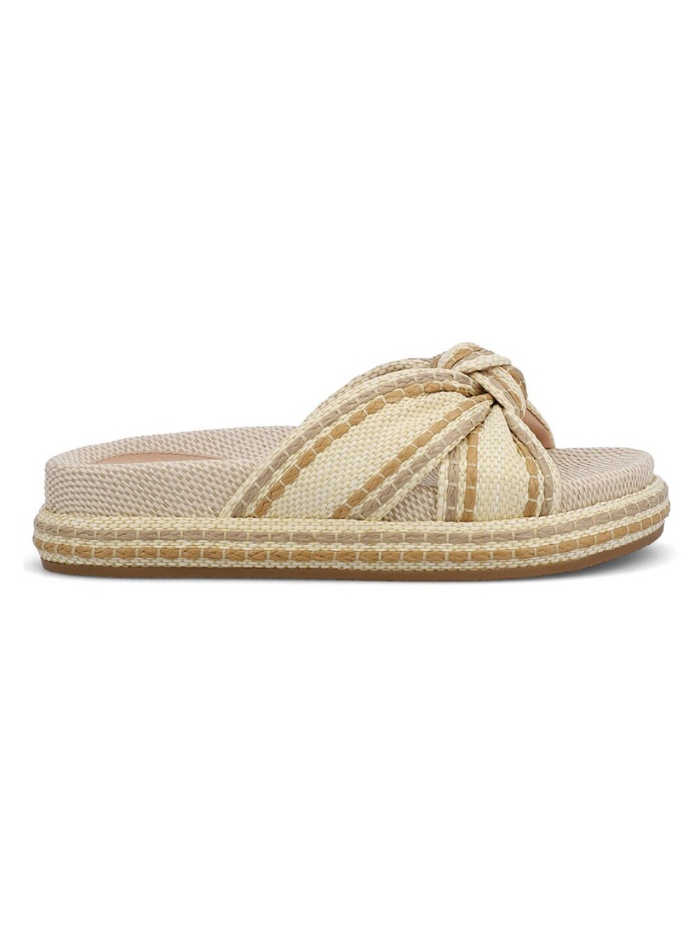 MIA | Giade Raffia Slip-On Sandals, Natural - Picture 4 of 5
